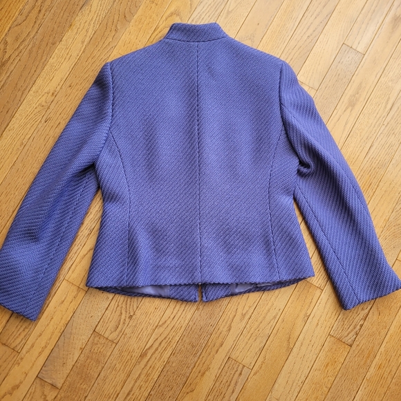 Talbots Collection Wool Jacket Wool Lined Purple Soft Zip Up 10P - Picture 6 of 15